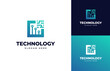 © THE BATTOYART - Circuit tech future board chip innovation vector logo design, Creative tech modern electricity connect wire logo design
