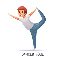 Sticker - Yoga Danger Pose Composition