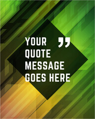 Wall Mural - Vector abstract technology lines background and place for quote message sign.