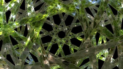 Wall Mural - Abstract green background Cyber Animation
