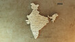 © chethan - India Map with state names 3d rendered illustration