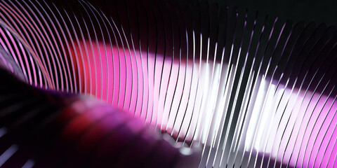 Poster - abstract glass sheet with dark red light 3d render illustration