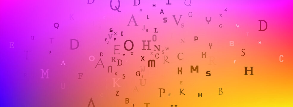 abstract background with alphabet	