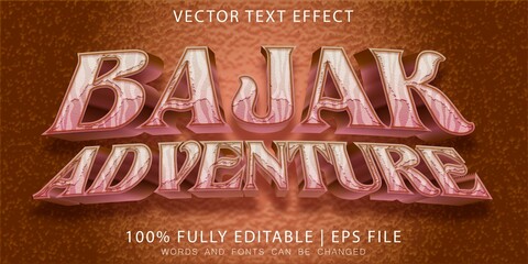 Poster - pirate adventure Editable Text Effect