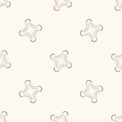 Wall Mural - Calm newborn minimal shape seamless pattern. Gender neutral baby nursery decor background. Scandi style sketch wallpaper background tile or toddler inclusive apparel fashion.