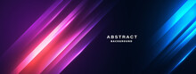 Abstract Technology Background With Motion Neon Light Effect.Vector Illustration.	
