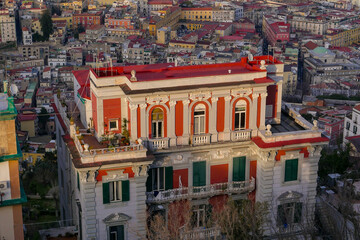 Sticker - Italy, Campania, Naples, historical centre classified as World Heritage by UNESCO, general view of the city