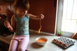 Little Girl Whipping Egg Yolks