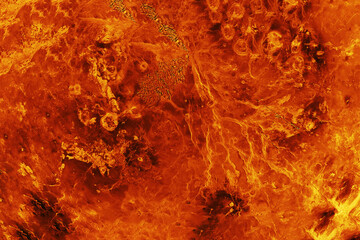 Wall Mural - the surface of the planet venus. elements of this image furnished by nasa