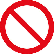 Stop Sign Vector Illustration.  Don't Do It.  Graphic Resource.

