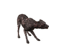 Vicious Snarling Undead Zombie Dog. 3D Illustration Isolated On White Background.