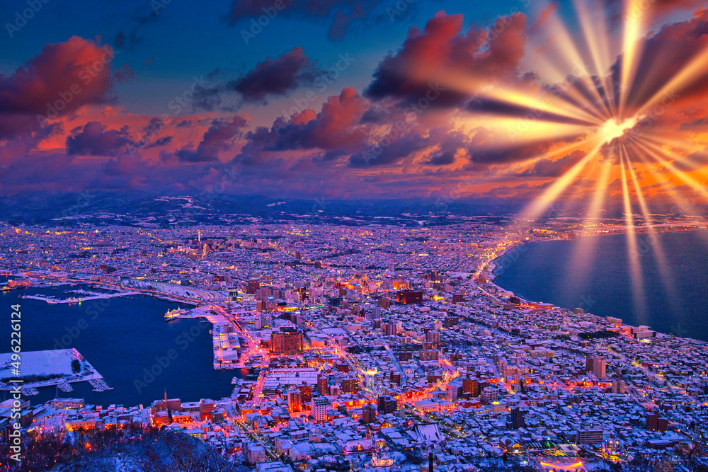 函館山より100万ドルの夜景 Stock Photo | Adobe Stock