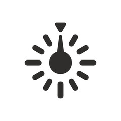 Sticker - Kitchen timer icon on white background