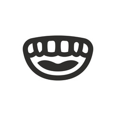 Poster - Mouth icon on white background