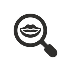 Poster - Find dental care icon on white background