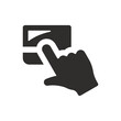 © bismillah_bd - Touching touchpad icon on white background