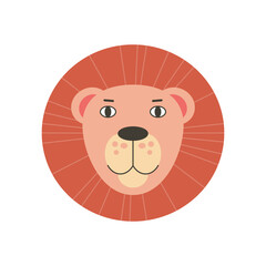 Canvas Print - Lion head illustration