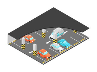 Poster - Isometric Parking Lot