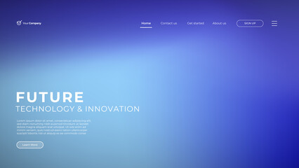 Blurred backgrounds with modern abstract blurred color gradient patterns. Smooth templates collection for landing page, web, brochures, posters, banners, flyers and cards. Vector illustration. 