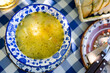 Delicious bulgarian food fish soup