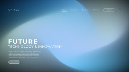 Blue Web Design. Website landing page for monitor, laptop, tablet, phone. Creating UI UX website design. Web page for website and mobile site. landing page. Vector web banner.