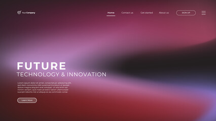 Creative horizontal website screen part for responsive web design project development. 3D colorful balls geometric banner layout mock up. Corporate landing page block vector illustration template.