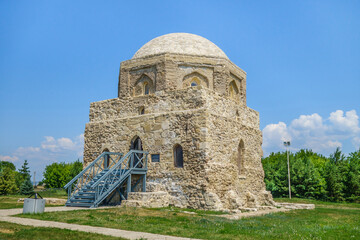 Wall Mural - Building of Black Chamber, architectural monument of Volga-Kama Bulgaria. Purpose of structure is not completely clear - court or another administrative building. Shot in Bolgar, Russia