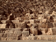 Ancient stones of Cheops pyramid near Cairo, Egypt