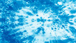 Abstract colorful blue white art design batik spiral swirl shibori technology tie dye pattern template fabric textile texture background