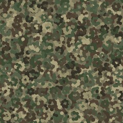 Camouflage pattern background. Classic clothing style masking camo repeat print