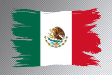 Mexico Flag Brush Stroke, National Flag