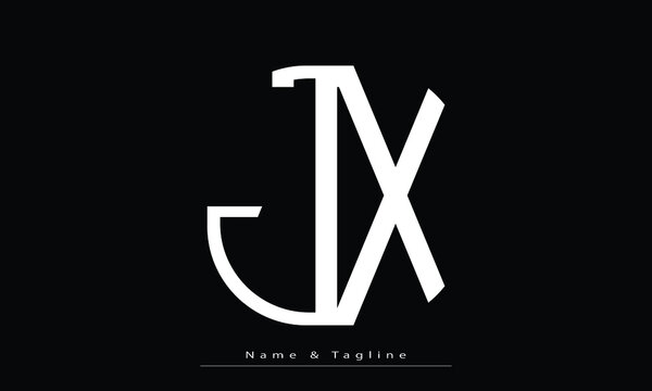 Alphabet letters Initials Monogram logo JX , XJ