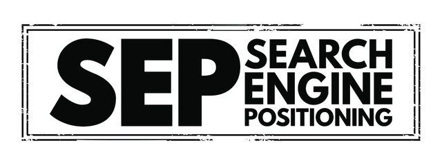 Aufkleber - sep search engine positioning - method of optimizing specific pages of your website with the objecti