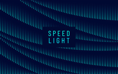 Wall Mural - Abstract vertical blue and green speed light lines on dark blue background. Futuristic and technology template design concept. Design for cover template, poster, web banner web, Print ad. Vector EPS10