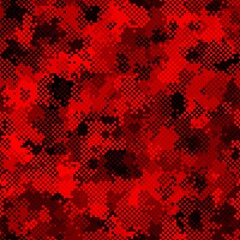 Canvas Print - abstract pixel texture with squares for banner, card, web or textile prints
