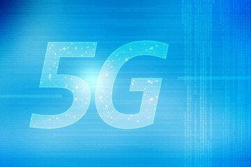 Poster - 2d rendering 5G Network 5G Connection
