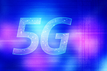 Poster - 2d rendering 5G Network 5G Connection
