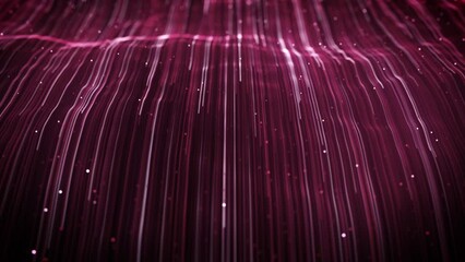 Wall Mural - abstract light fiber strings flowing background loop/ 4k animation of an abstract wallpaper technolo