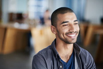 Aufkleber - Best job ever. Shot of a happy-looking office worker.