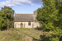 The Tiny 12th Century Church Of St Mary At Little Washbourne, Gloucestershire, England UK - Now Administered By The Churches Conservation Trust