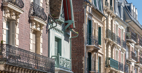 Canvas Print - Normandy architecture