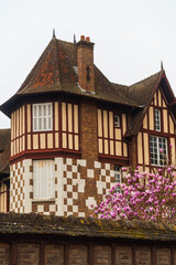 Sticker - Typical norman house in France