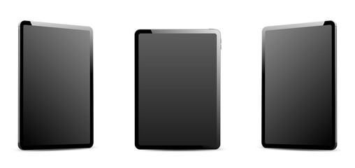 Poster - Realistic tablet mockup with blank screen. tablet vector isolated on white background.