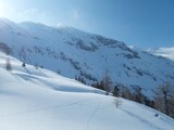 Fototapeta Góry - winter landscape in raurisertal in austrian alps