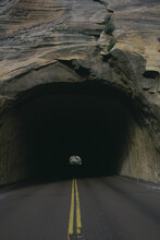 Road Through A Tunnel, Zion-Mount Carmel Tunnel, Zion National Park, Utah, USA