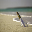 © SuperStock - Message in a bottle on the beach