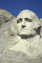 George Washington Carved On A Mountain, Mount Rushmore National Memorial, South Dakota, USA