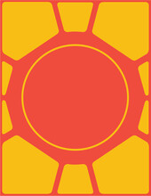 The Sun. Graphic Sun And Light Poster Illustration.