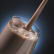 © SuperStock - Close-up of milkshake being poured into a glass