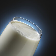 Close-up Of A Glass Of Milk